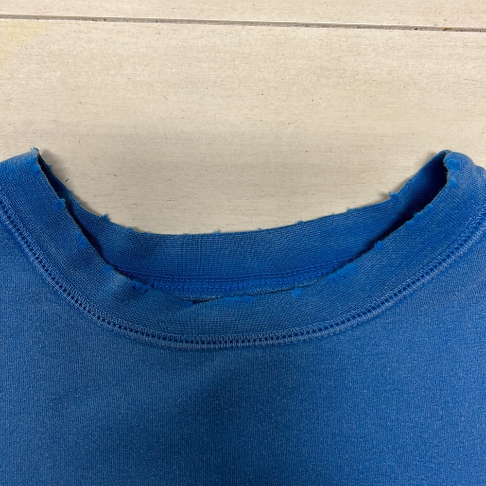 Electric & Rose Neil Sweatshirt High Low Oversized Blue Ombré NWT - Picture 5 of 11